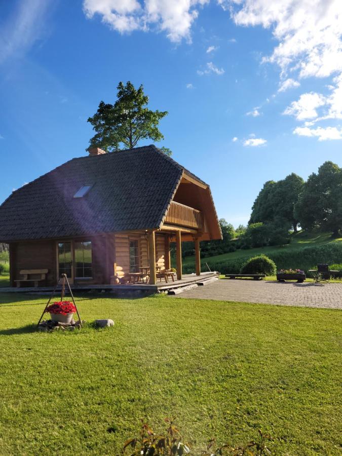 Brivdienu Maja Ar Pirti "Strautkalni" Ieriki Esterno foto