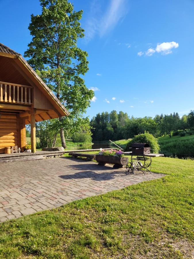 Brivdienu Maja Ar Pirti "Strautkalni" Ieriki Esterno foto