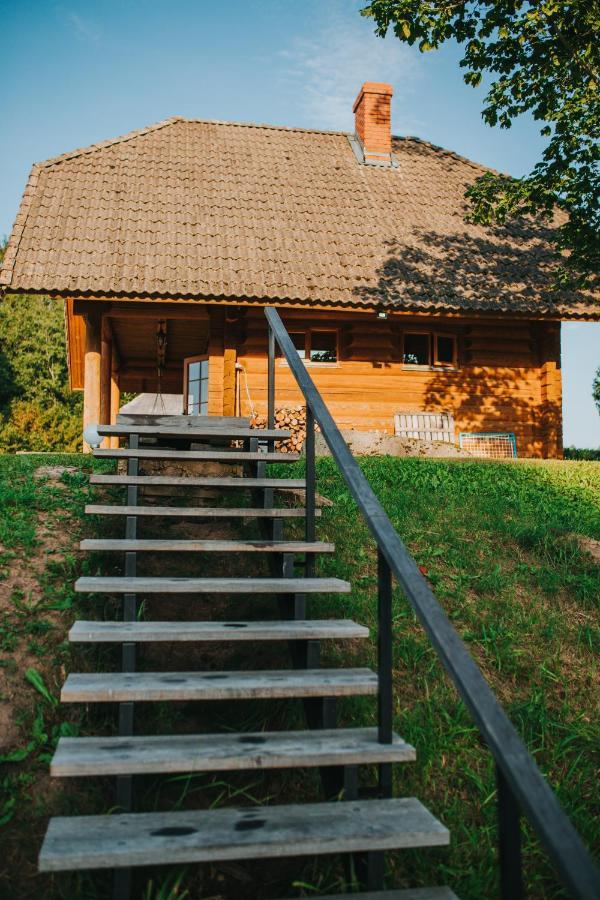 Brivdienu Maja Ar Pirti "Strautkalni" Ieriki Esterno foto